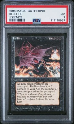 1994 Magic the Gathering Legends, Hellfire, NM PSA 7 - Image 1 of 4