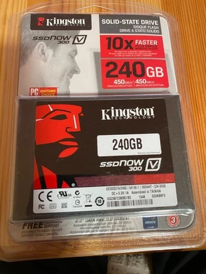 Kingston SV300S37A/240G SSDNow V300 interne SSD-Festplatte 240GB (OVP) - Bild 1 von 2