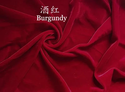 55'' Wide Solid Silk Viscose Velvet Fabric Luxury Evening Gown Material Velour - Image 1 of 4