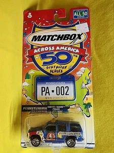 Matchbox Across America 50th Birthday Series PENNSYLVANIA Chevy Tahoe Police🔥A4 - Picture 1 of 12