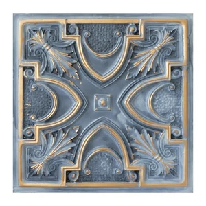 Patterned ceiling tiles barber decor wall panel PL11 smoked gold 10pcs/lot - Picture 1 of 24