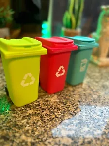 Elige 1 mini bote de basura de escritorio para reciclaje en la acera oficina bolígrafo soporte para cepillo - Imagen 1 de 10