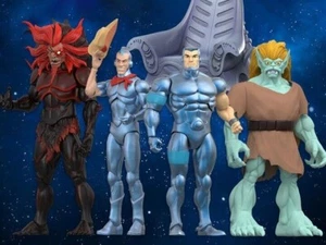 SilverHawks - Série 2 - Set de 4 figurines + le trône de transformation SUPER 7 - Imagen 1 de 15