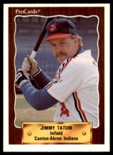 1990 PROCARDS CANTON-AKRON INDIANS JIMMY TATUM #1302