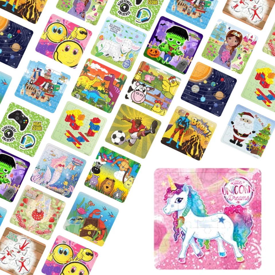 Rompecabezas temáticos - Paquete de 6 - Botín de juguete piñata/bolsa de fiesta rellenos niños/niños Foto 1 de 1