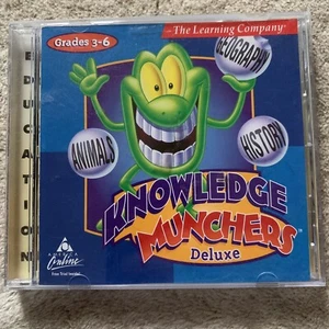Knowledge Munchers Deluxe CD-ROM PC game, educational, trivia - Picture 1 of 4