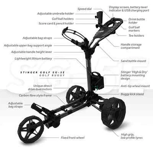 Stinger SG5E FOLD FLAT Lithium Electric Golf Buggy - Picture 1 of 10