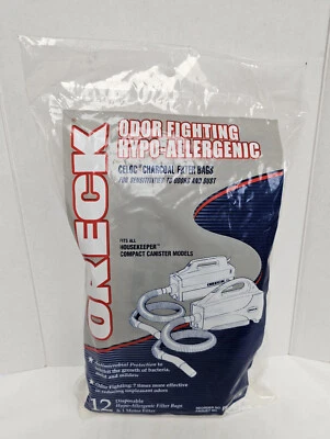 ORECK Housekeeper Compact PKBB120F Vacuum Cleaner Bags SEALED 12 Filter Bags Foto 1 de 4