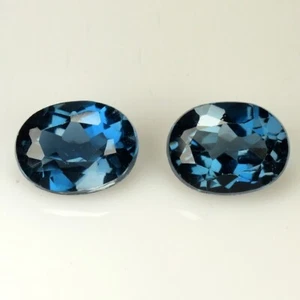 3,35 quilates y 8,3 x 6,3 x 4 mm_ TOPACIO AZUL LONDRES NATURAL OVALADO 8x6 PIEDRAS PRECIOSAS SUELTAS CORTADAS - Imagen 1 de 10