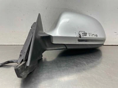 2010 Audi A3 OEM Left Hand Drivers Side Power Door Mirror Silver *Damage* 2009 — 第 1/4 张图片