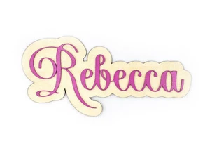 Nursery Door Name Sign Custom Wooden Colourful Plaque Baby Toddler Child Kids - Picture 1 of 6