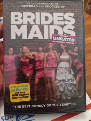 Bridesmaids DVD~Unrated & Theatrical Versions + BONUS FEATURES~BRAND NEW~SEALED! - Image 1 of 4