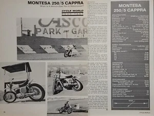 Articolo prova moto 3p Montesa Cappra 250 / 5 1970 - Foto 1 di 1
