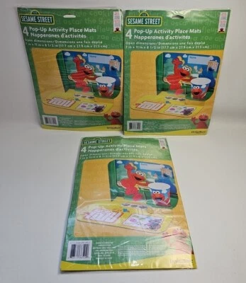 12 tapetes Elmo Sesame Street pop-up atividade lugar festa de aniversário rua sésamo  - Imagem 1 de 4