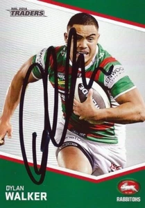 Signed 2014 SOUTH SYDNEY RABBITOHS NRL Premiers Card DYLAN WALKER - Picture 1 of 1