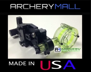 GWS Pro Hunter Green Fiber Optic Slider Bow Sight 1 PIN adjustable  - Picture 1 of 6