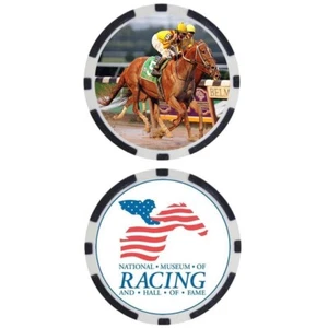 CURLIN - SALÓN DE LA FAMA DE CARRERAS DE CABALLOS - CABALLO DE CARRERAS - CHIP DE PÓKER - Imagen 1 de 2