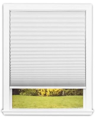 Redi Shade 3511267 Trim-at-Home Light Filtering Fabric White 48" x 64" Pleated - Image 1 of 4