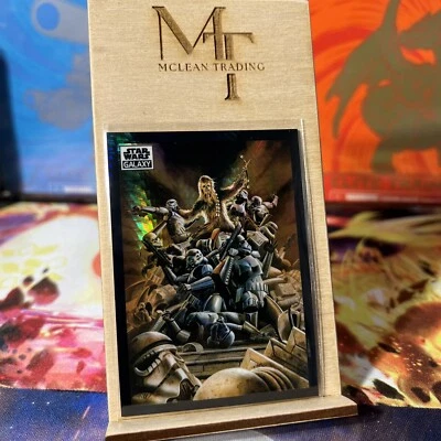 2022 Topps Star Wars Galaxy Chrome Prism Refractor A Wookiee's Wrath 47/75 #64 - Image 1 of 2