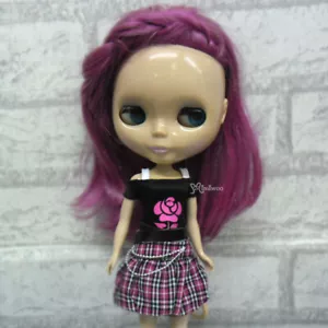 400200 Mimiwoo 1/6 BJD Muñeca Conjunto Cintura Baja Falda Camiseta Rosa Ajuste Blythe Momoko - Imagen 1 de 3