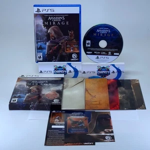 Assassin's Creed Mirage Launch Edition PS5 CIB con tarjetas de arte + póster + funda - Imagen 1 de 18