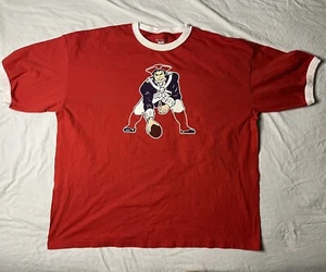 Maglia Reebok Y2K New England Patriots retro grafica uomo 3XL rossa NFL calcio - Foto 1 di 6