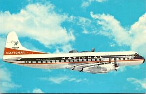 NATIONAL AIRLINES LOCKHEED L-188A ELECTRA Aircraft postcard