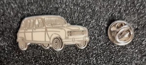 Renault Pin R4 beige emailliert - Maße 32x16mm - Bild 1 von 1