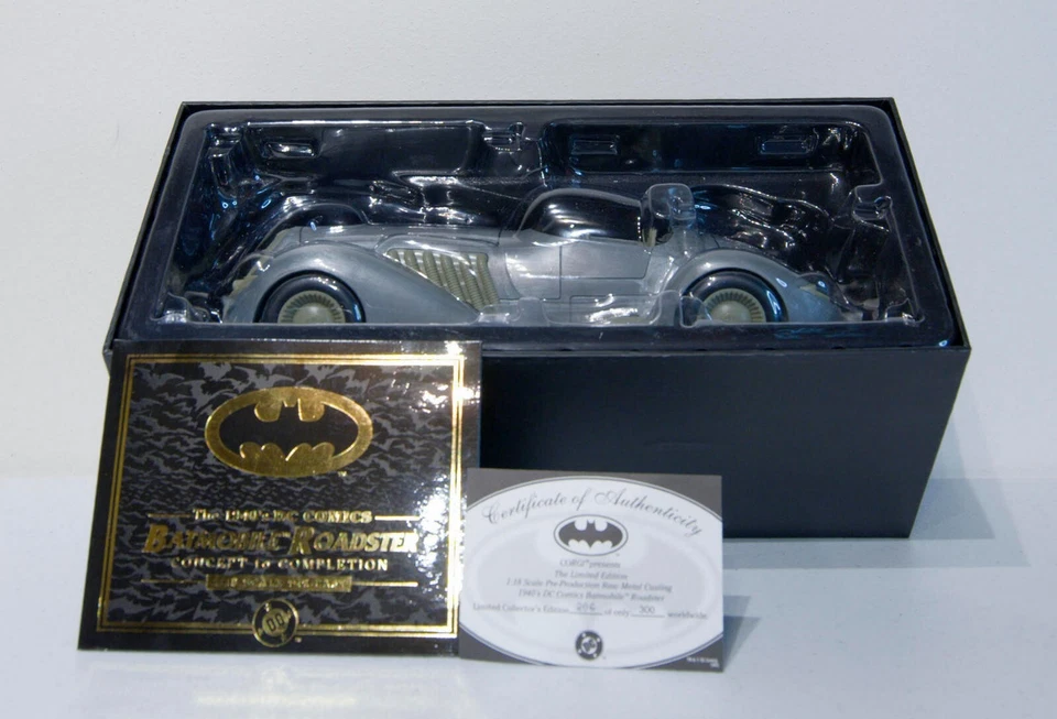 Corgi 1:18 BATMAN 1940 PROTO-TYPE RAW CASTING BATMOBILE ROADSTER 206 of 300 RARE - Image 1 of 4
