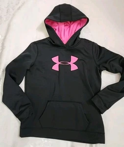 Under Armour Girls XL Coldgear Sweater Long-Sleeve Pullover Hooded - Picture 1 of 5
