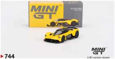 Mini GT MGT00744LHD Aston Martin Valkyrie Sunburst Yellow Die Cast 1/64 - Immagine 1 di 3