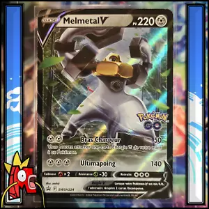 Carte Pokémon : Melmetal V SWSH224 - E&B Promo - Pokémon GO - NM - FR - Imagen 1 de 3