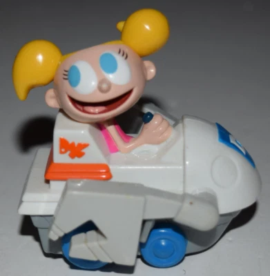 Figura de acción Burger King 2003 vehículo de cuerda Dee Dee 4" laboratorio Dexter Foto 1 de 4