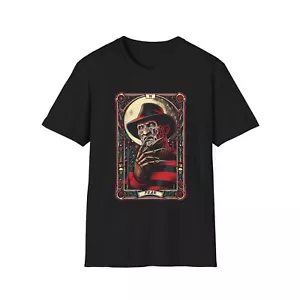 Freddy Krueger Tarot Card Tee – Horror Movie Mashup Shirt - Picture 1 of 11