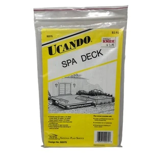 Vintage neu UCANDO Heimwerker Serie Spa Deck Pläne Baupläne Design Nr. B2075 - Bild 1 von 10