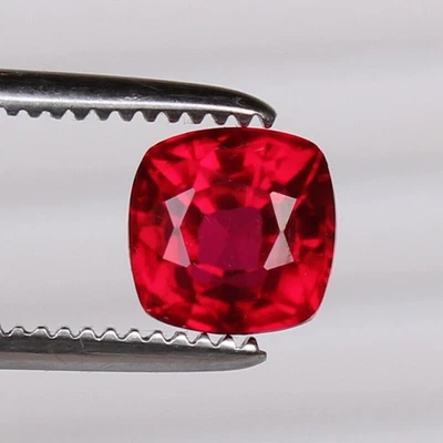 Red Ruby Blood 7.10 Ct. Square Cut Mozambique Amazing RARE Loose Gemstone - Image 1 of 4