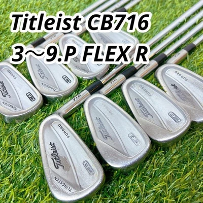 Titleist CB 716 Iron Set 3-PW 8pcs Steel Shaft Regular  RH Japan Golf Club Good - Image 1 of 4