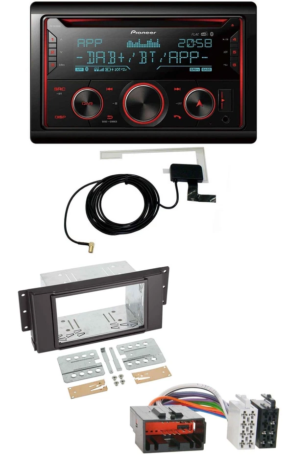 Pioneer 2DIN MP3 DAB USB CD Bluetooth Autoradio für LandRover Free Lander 2007-2 - Bild 1 von 4