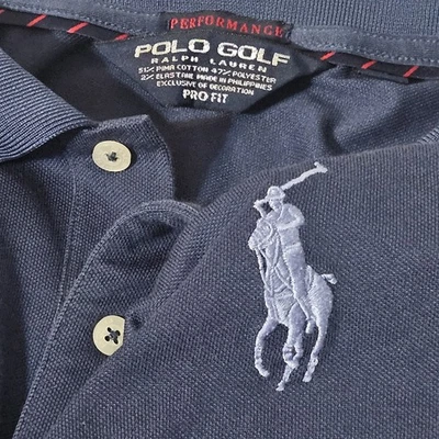 Ralph Lauren Polo Golf Shirt Mens 2XL Blue Pony  - Image 1 of 4