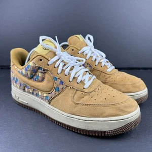 Nike Air Force 1 Low SP N7 Tejido Trigo Marrón Dorado Azul Verde DM4956-700 Hombres 9.5 - Imagen 1 de 8