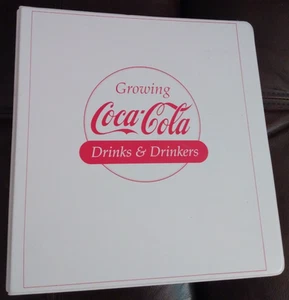 Growing Coca Cola Drinks & Drinkers Binder with all pages 11 1/2" x 11" - Picture 1 of 14
