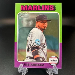 2024 Topps Heritage Luis Arraez Chrome /999 #341 Miami Marlins - Picture 1 of 2