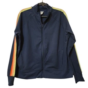 Athletic Works Women's Full Zip Jacket XXXL Navy Rainbow - Picture 1 of 11