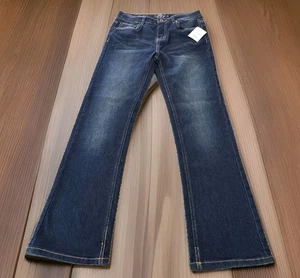 Lucky Brand Jeans Ava Bootcut dunkle Waschung blau Mädchen Größe 12 Maße 26x26 neu mit Etikett - Bild 1 von 23