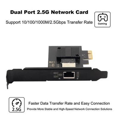 2.5GB PCIe千兆网卡转RJ45以太网英特尔I226网卡网络适配器 — 第 1/4 张图片