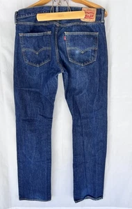 Levi's 501 Jeans Original Fit 36x34 Button Fly Dark Blue 2015 - Picture 1 of 10