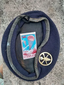 Vintage 70s to 80s  French Army Para Infantry Special Commando beret . - Picture 1 of 6