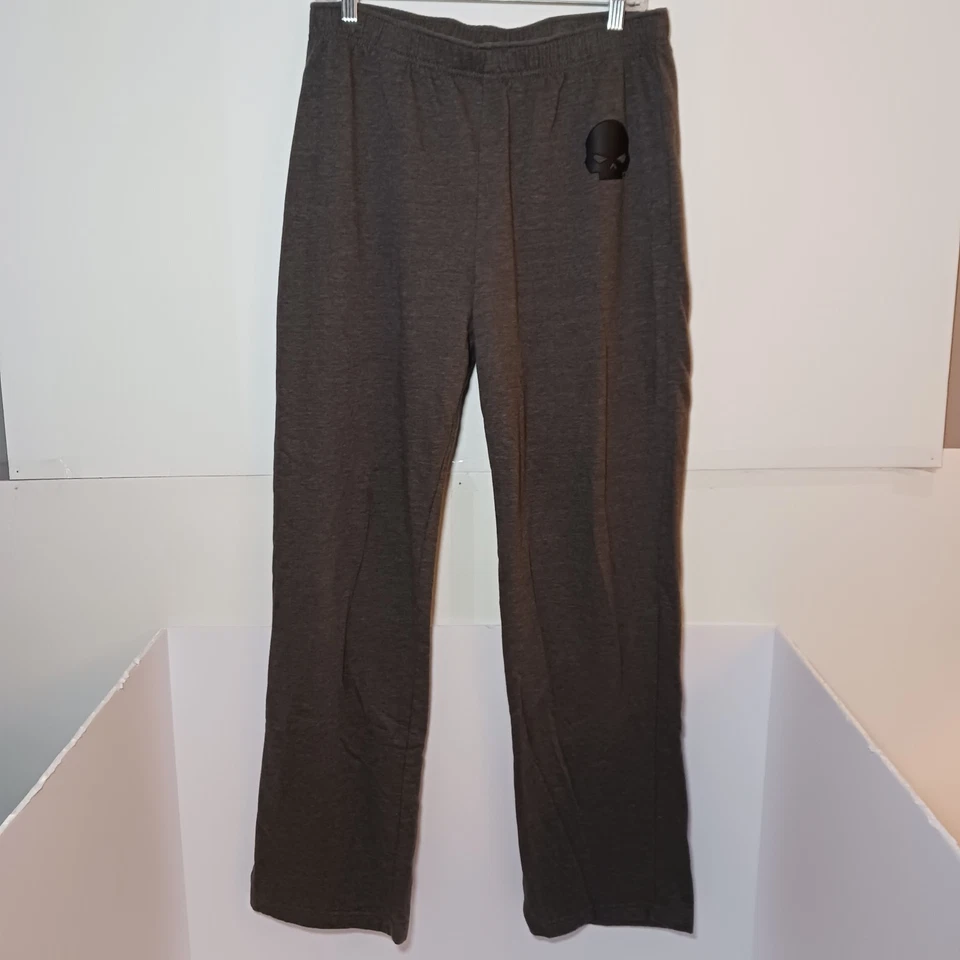 Pantalones de salón Harley Davidson para hombre talla pequeña gris algodón mezcla de polietileno 34X32 Foto 1 de 4