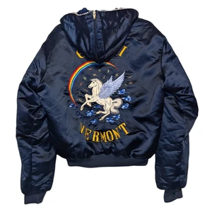80s Gemini Vermont Pegasus Satin Bomber jacket - Picture 1 of 8