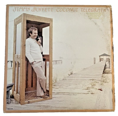 Jimmy Buffett - Coconut Telegraph - MCA-5169 - White Label  - Promo LP Vinyl - Image 1 of 4